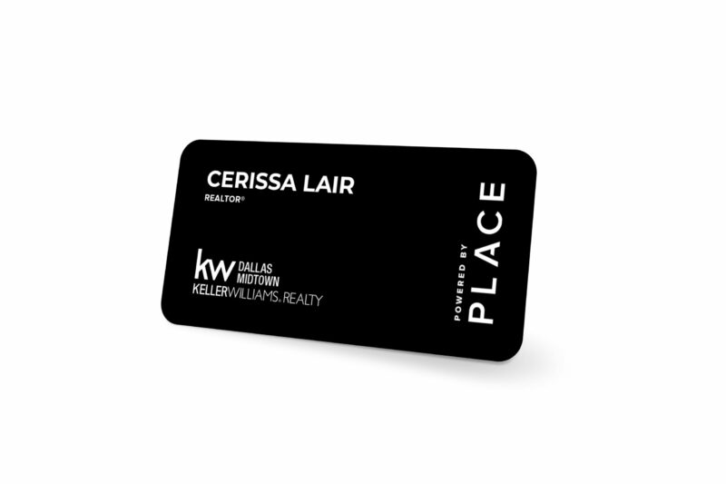 PLACE | Black Name Tag