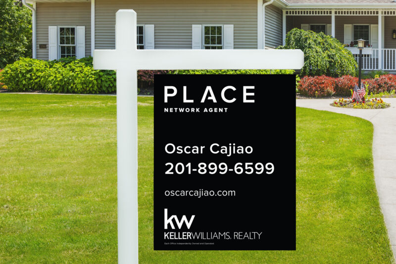 PLACE  | 24 x 30 Black Yard Sign