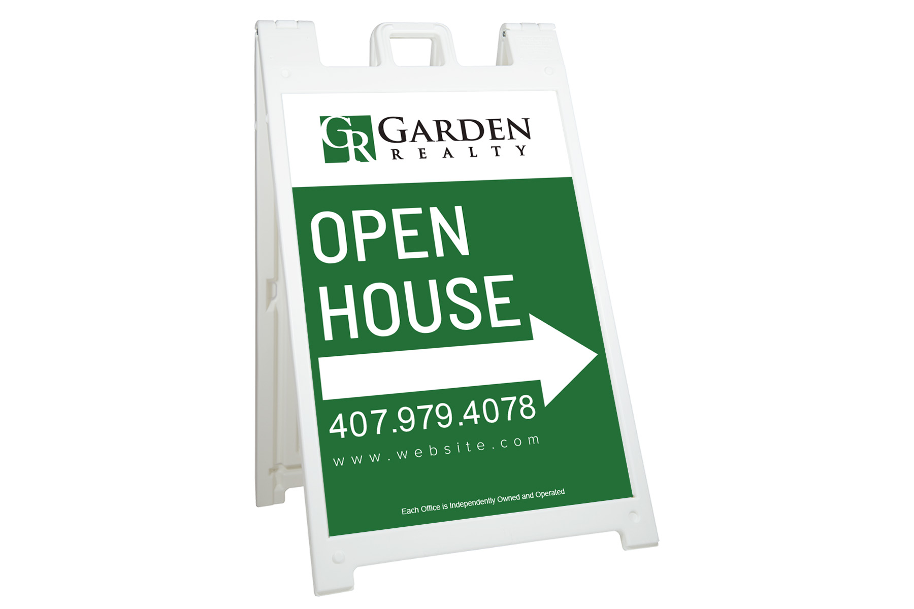 Garden Realty 24x36 Signicade® Deluxe AFrame signs