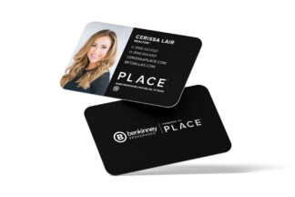 PLACE | Photo Business Cards Black w/ Team Name (Left)