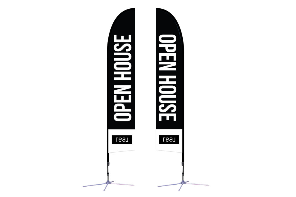 Real | 14 ft. Feather Flag X-Based Double-Sided