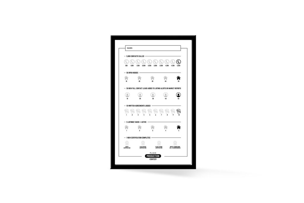 PLACE | Production Contest- Agent's Tracker