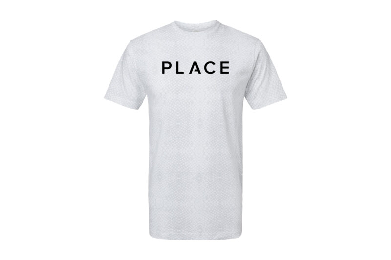 PLACE | Special Edition White Reptile Jersey Tee