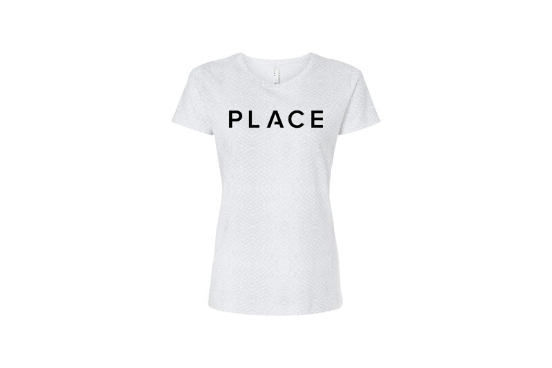 PLACE | Special Edition Ladies White Reptile Jersey Tee