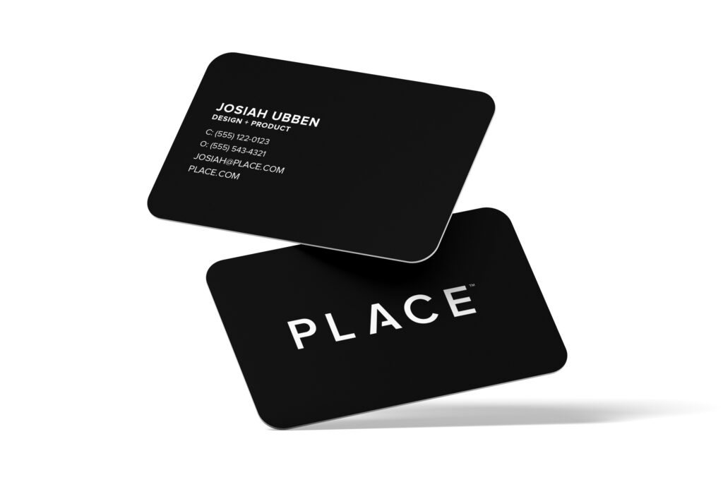 PLACE | Corporate Business Cards (Black)