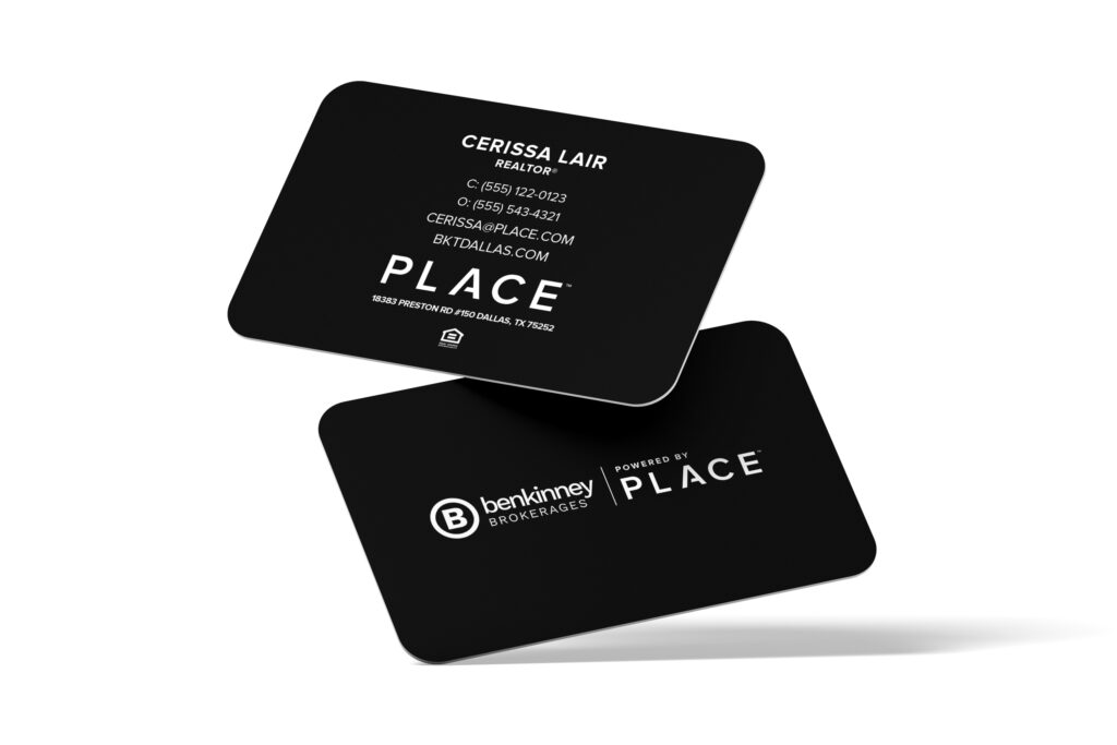 PLACE | Simple Business Cards w/ Team Name (Black)