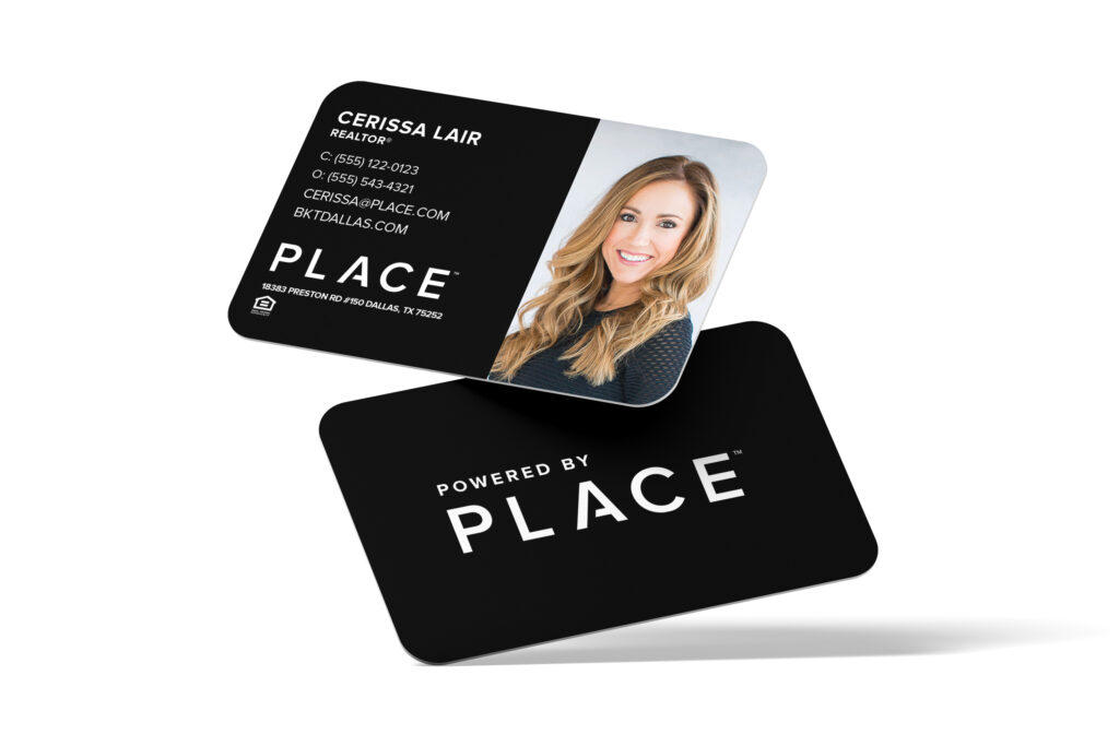 PLACE | Photo Business Cards Black (Right)
