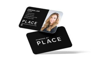 PLACE | Photo Business Cards Black (Right)