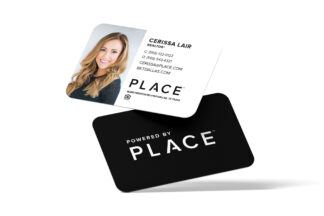 PLACE | Photo Business Cards White (Left)