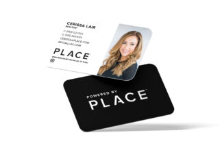 PLACE | Photo Business Cards White (Right)