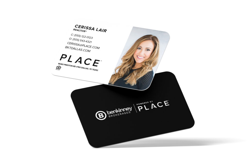 PLACE | Photo Business Cards White w/ Team Name (Right)