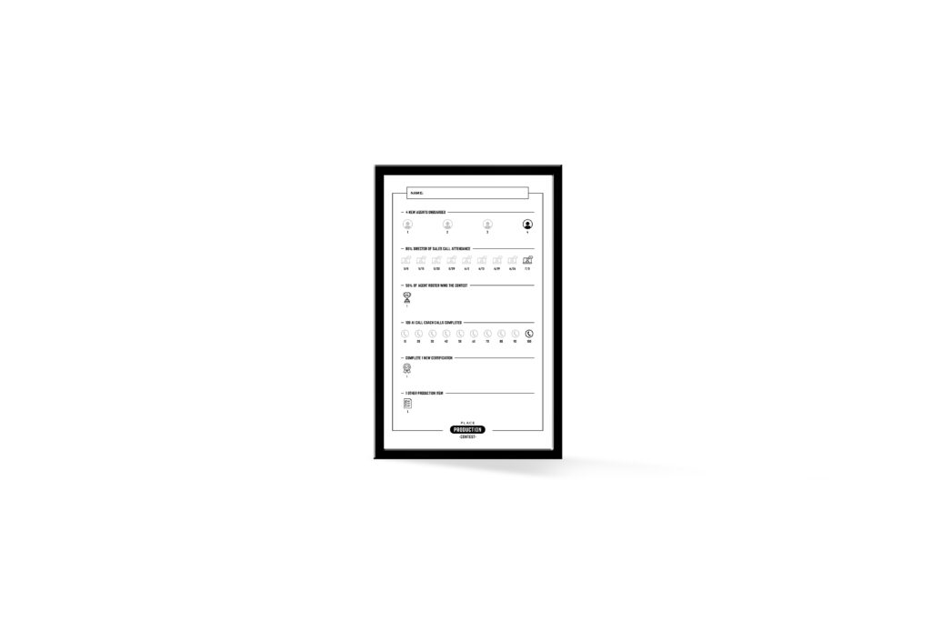 PLACE | Summer 2026 Production Contest Poster Director of Sales Tracker